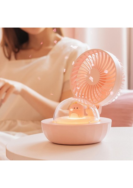 Sevimli Pet Taşınabilir Fan Mini Su Sprey Su Buharlı Vantilatör USB Dinozor Hava Humidificador Atmosfer Lambası ile Ev Ofis Için (Yurt Dışından)