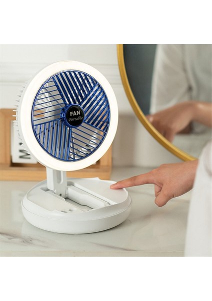 USB Şarj Katlanabilir Masa Fanı Duvara Monte Asma Tavan Vantilatörü LED Işık ile Ev Odası Soğutucu Fan Için Ayarlanabilir (Yurt Dışından)