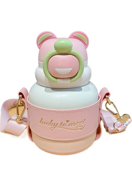 Çizgi Film Karakteri Şeklinde 316 Paslanmaz Çelik Yalıtımlı Çocuk Su Bardağı Kış Malzemeleri (Yurt Dışından)