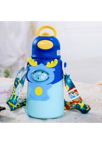 3D Üç Boyutlu Bebek Çocuk Su Şişesi 500ML 316 Paslanmaz Çelik Malzeme (Yurt Dışından)