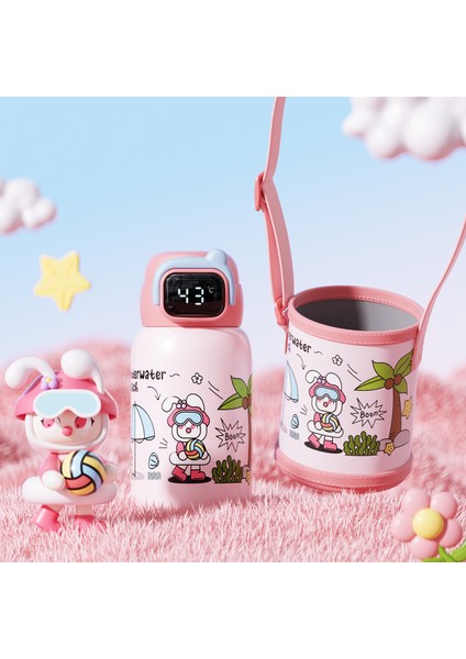 Akıllı Sıcaklık Göstergesi 316 Paslanmaz Çelik Çift Içecek Çocuk Termal Su Bardağı Çocuk Noel (Yurt Dışından)