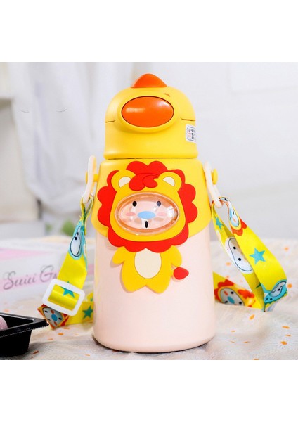 3D Üç Boyutlu Bebek Çocuk Su Şişesi 500ML 316 Paslanmaz Çelik Malzeme (Yurt Dışından)