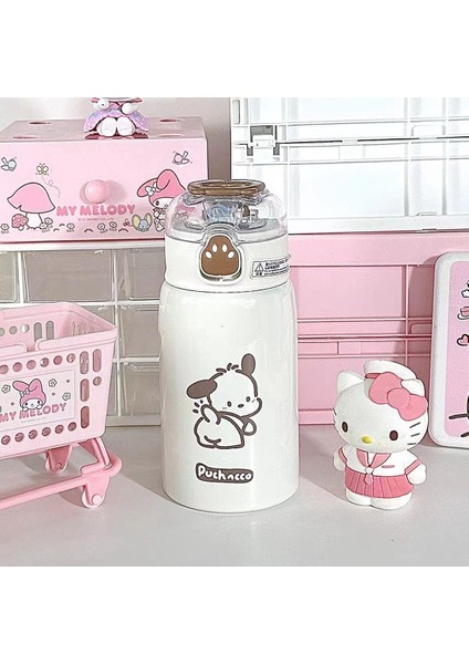 Çocuk Paslanmaz Çelik Pipetli Termal Su Bardağı 400ML (Yurt Dışından)