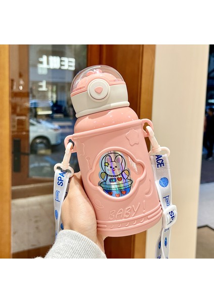 Sevimli Taşınabilir Çocuklar Saman Su Isıtıcısı 500ML (Yurt Dışından)