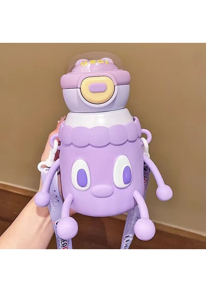 Taşınabilir Karikatür Su Şişesi 316 Paslanmaz Çelik Malzeme Çocuk Su Şişesi 500ML (Yurt Dışından)