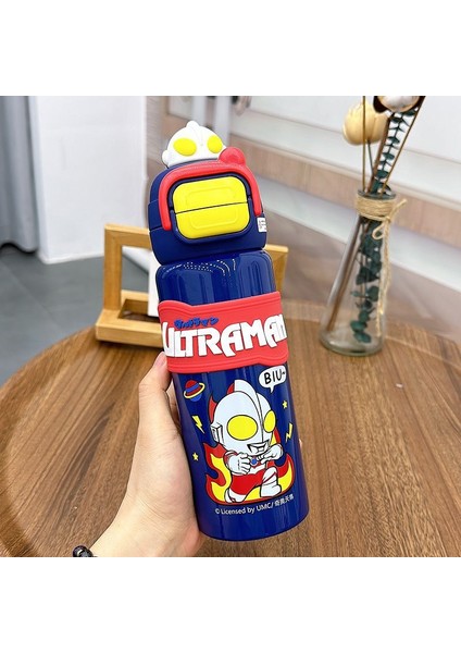 Ultraman 316 Paslanmaz Çelik Hasır Bardak Çocuk Su Şişesi 500ML (Yurt Dışından)