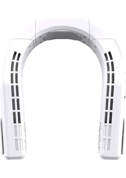 Taşınabilir Boyun Fan Mini Hava Soğutucu Klima Bladeless Fan USB Şarj Edilebilir Yapraksız Asılı Fanlar Soğutma Fanları Beyaz (Yurt Dışından)