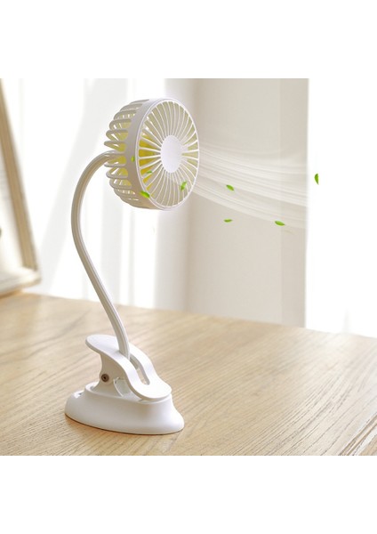 Taşınabilir Şarj Edilebilir Mini USB Fan Klipsli Fan 3 Hız ile Sessiz Masa Fanı Ofis Ev Masası Dış Mekan Için (Yurt Dışından)