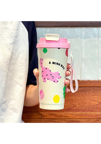 Taşınabilir Kahve Fincanı Su Bardağı 316 Paslanmaz Çelik 500ML (Yurt Dışından)