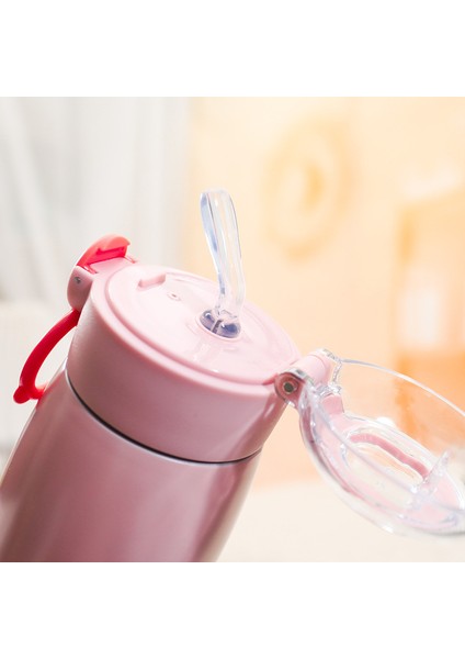 Katlanabilir Saplı Çocuk Paslanmaz Çelik Termos Bardağı 470ML (Yurt Dışından)