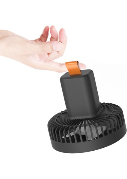 Çok Fonksiyonlu Mini Fan USB Şarj Edilebilir Taşınabilir Fan Açık Kamp Tavan Vantilatörü LED Işık ile Masaüstü Fan Yeşil (Yurt Dışından)