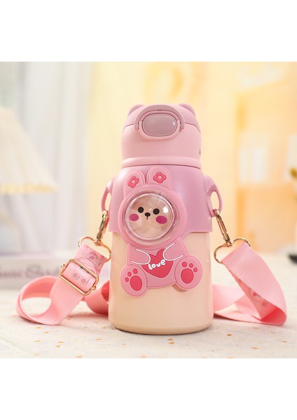 Sevimli Yavru Kedi Karikatür Çocuk Su Şişesi 500ML 316 Paslanmaz Çelik (Yurt Dışından)