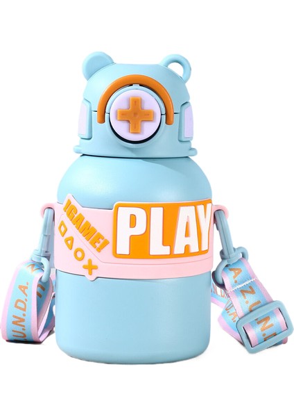 Akıllı Sıcaklık Göstergesi 316 Paslanmaz Çelik Pipetli Bardak Büyük Kapasiteli Çocuk Su Isıtıcısı 550ML (Yurt Dışından)