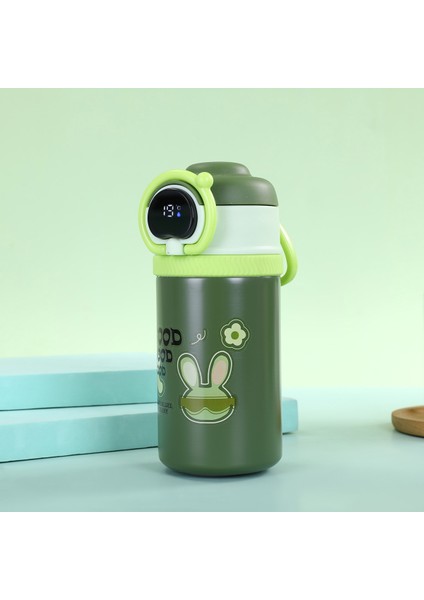 316 Paslanmaz Çelik Akıllı Sıcaklık Ölçümü Çocuk Termal Su Şişesi 550ML (Yurt Dışından)