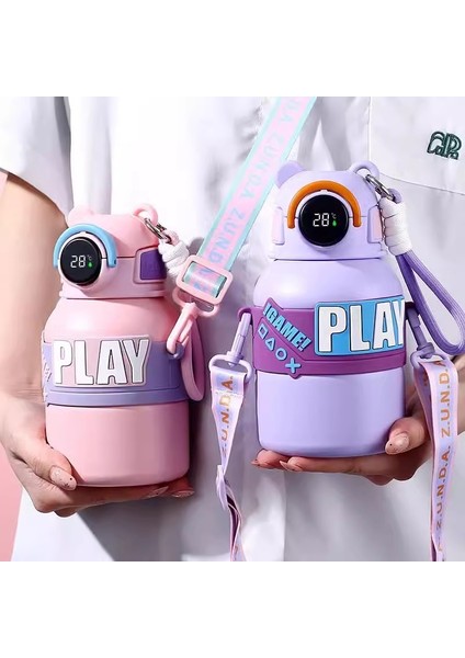 Akıllı Sıcaklık Göstergesi 316 Paslanmaz Çelik Pipetli Bardak Büyük Kapasiteli Çocuk Su Isıtıcısı 550ML (Yurt Dışından) fiyatları