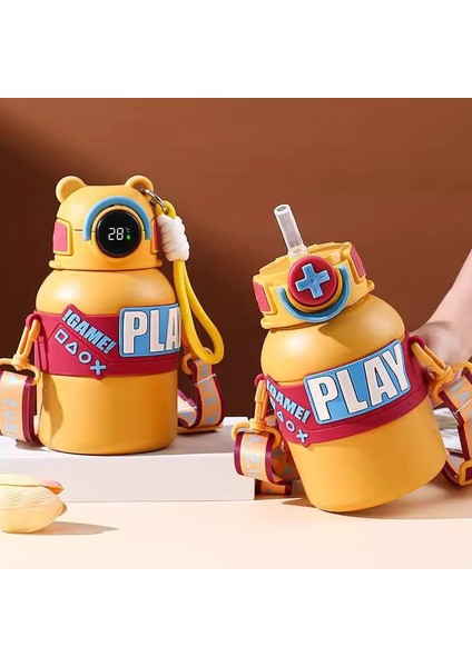 Akıllı Sıcaklık Göstergesi 316 Paslanmaz Çelik Pipetli Bardak Büyük Kapasiteli Çocuk Su Isıtıcısı 550ML (Yurt Dışından) fırsatları