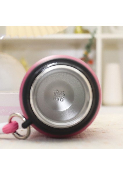 316 Paslanmaz Çelik Vakum Yalıtımlı Su Şişesi Taşıma Halatlı 450ML (Yurt Dışından) fiyatları