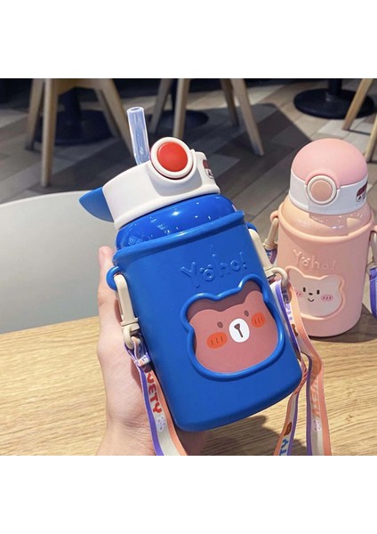 316 Paslanmaz Çelik Termos Bardak Çift Amaçlı Büyük Kapasiteli Çocuk Su Bardağı (Yurt Dışından)