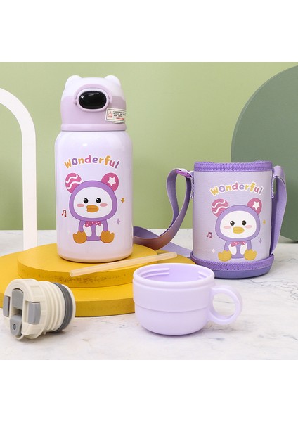 Çocuk 316 Paslanmaz Çelik Su Şişesi Yalıtımlı Su Bardağı (Yurt Dışından)