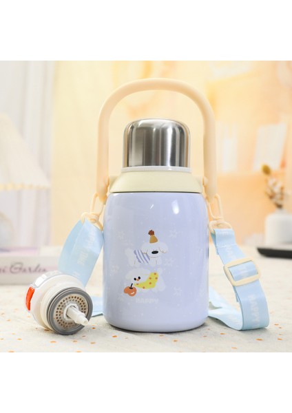 Büyük Kapasiteli Paslanmaz Çelik Yalıtımlı Kulplu Su Şişesi 800 ml Kış Malzemeleri (Yurt Dışından)