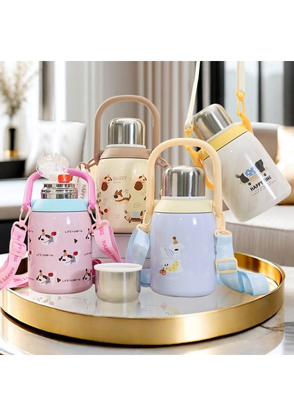 Büyük Kapasiteli Paslanmaz Çelik Yalıtımlı Kulplu Su Şişesi 800 ml Kış Malzemeleri (Yurt Dışından) modelleri