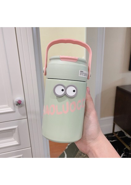 Taşınabilir Pipetli Bardak Paslanmaz Çelik Su Bardağı 750ML (Yurt Dışından)