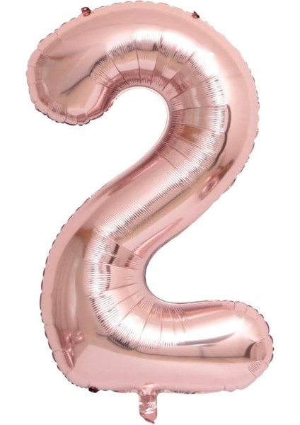 Rose Gold Rakam Folyo Balon 80 cm