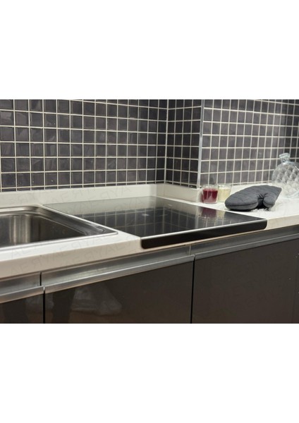 Erya Home Paslanmaz Çelik Tek Tarafı Bükümlü Antibakteriyel Kesme Tezgahı(Tahtası)Tezgah Üstü L Model fiyatları