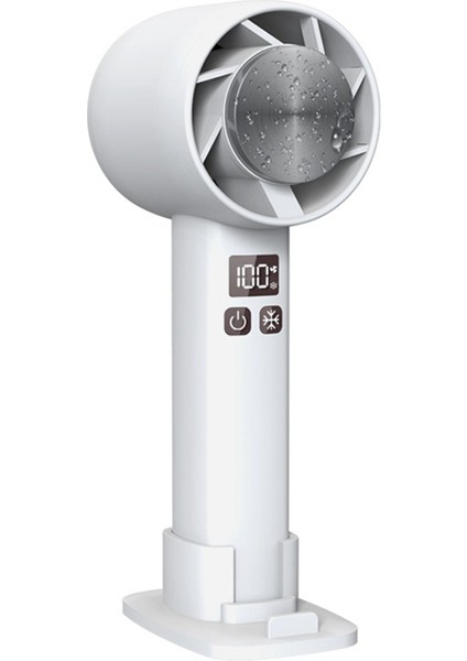 Mini El Fan Yarıiletken Soğutma 1800 Mah Taşınabilir USB Hava Soğutma Fanı Açık Ev Için Telefon Standı Ile-A (Yurt Dışından)