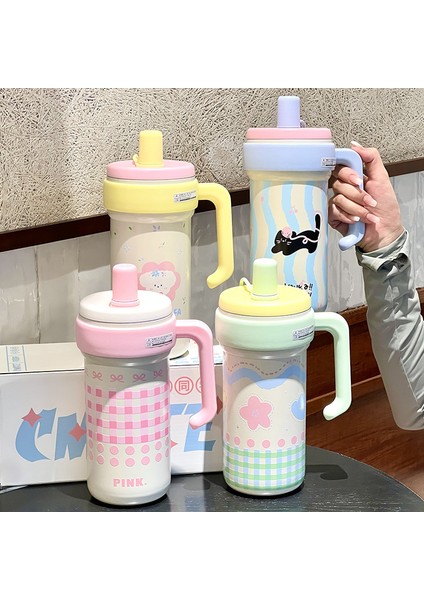 Büyük Kapasiteli Paslanmaz Çelik Pipetli Termos Bardak 1000ML (Yurt Dışından) fiyatları