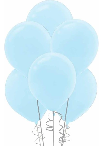 Marifetlerim - Metalik Açık Mavi Balon 12 Inch 10 Adet