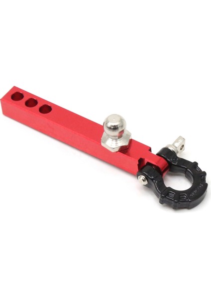 1/10 Rc Paletli Trx4 -6 Eksenel SCX10 90046 Redcat Yükseltme Parçaları Için Metal Römork Çekme Kancası, Kırmızı + Siyah (Yurt Dışından)