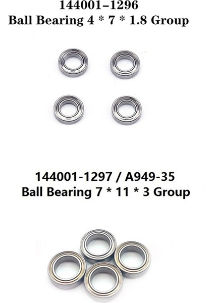 20 Adet Bilyalı Rulman Seti 144001 144002 144010 124016 124017 124018 124019 Rc Araba Yedek Parça Aksesuarları (Yurt Dışından) fırsatları