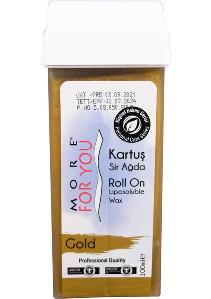 More For You  Bitkisel Kartuş Sir Ağda Gold ( Altın ) 100 ml