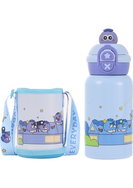 Çocuk Termos Kupa Büyük Kapasiteli 316 Paslanmaz Çelik Hasır Termos Kupa (Yurt Dışından)