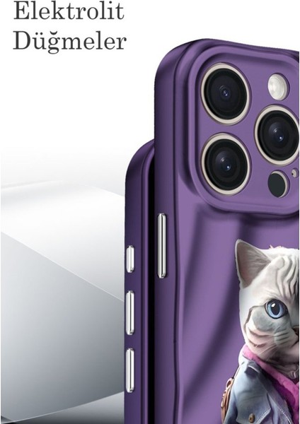 Apple iPhone 15 Pro Max Kılıf Ekstra Korunaklı Özel Tasarım Desenli Crew Kapak