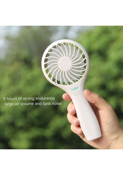 Mini Kişisel El Fanı Taşınabilir Cep Vantilatörü 1200MAH Çalışma Süresi 3-4 Saat Seyahat Ofis Sıcak Açık Hava Sporları Için (Yurt Dışından)