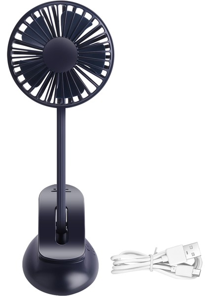 Taşınabilir Mini Klipsli Bebek Arabası Fanı, 3 Hız Ayarı, Esnek Bükülebilir USB Şarj Edilebilir Pille Çalışan Sessiz Masa Fanı Ev, Ofis, Araba, Seyahat, Kamp, Açık Lacivert (Yurt Dışından) modelleri