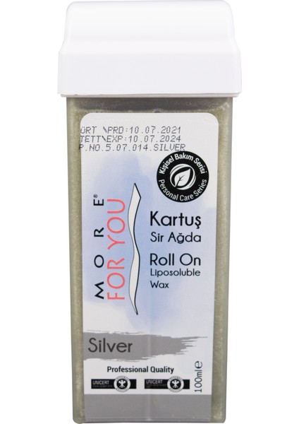 More For You  Bitkisel Kartuş Sir Ağda Silver ( Gümüş ) 100 ml