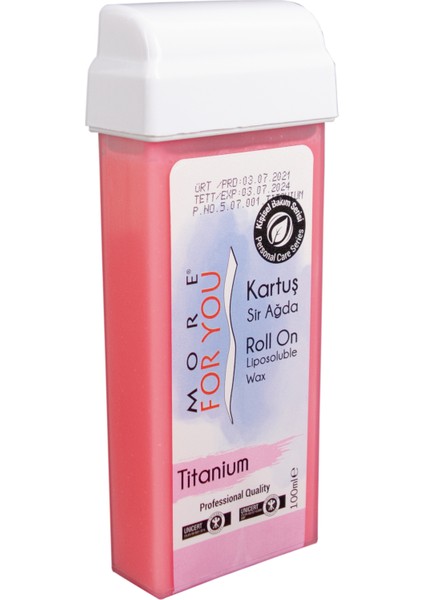 Bitkisel Kartuş Sir Ağda Titantum ( Pembe ) 100 ml