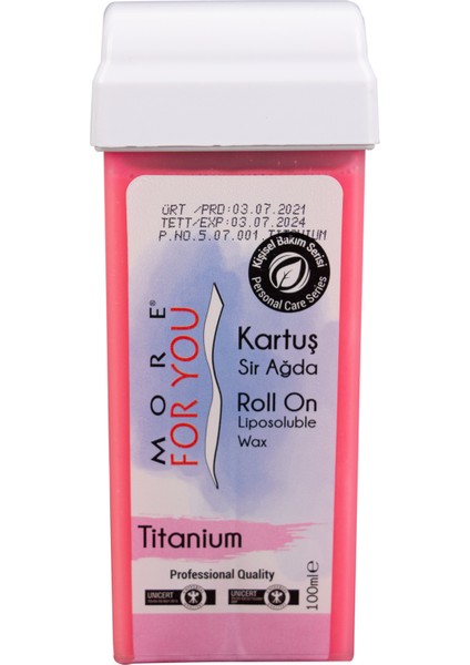 Bitkisel Kartuş Sir Ağda Titantum ( Pembe ) 100 ml