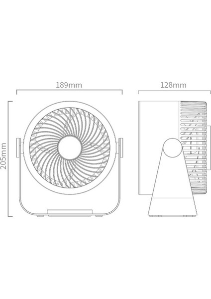 Elektrikli Fan 4000 Mah Şarj Edilebilir Hava Sirkülasyonu Standı Hayranları Yaz Soğutma Kamp Fanı Taşınabilir Klima, Beyaz (Yurt Dışından)