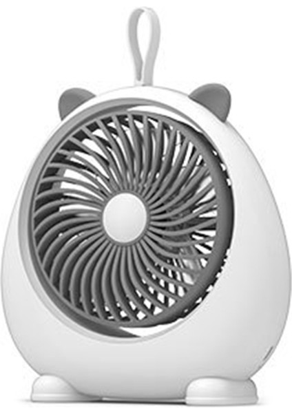 Taşınabilir Mini El Fanı Taşınabilir Şarj Edilebilir USB Masa Cep Mini Fan El Hava Soğutucu Açık Ofis Fanı Beyaz (Yurt Dışından)