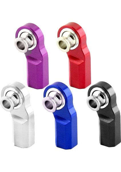 10 Adet Metal M3 Alüminyum Bağlantı Rot Ucu Rotil 1/10 Rc Araba Paletli Eksenel SCX10 D90 D110 CC01 Yarış, Siyah (Yurt Dışından) modelleri