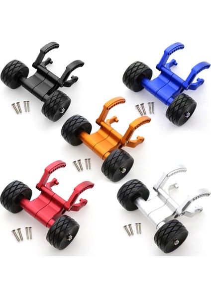 Çift Tekerlek Ayarlanabilir Tekerlek Çubuğu Kaldırma Kafası Tekerleği 1/10 E-E-2.0 Rc Araba Yükseltme Parçaları, 3 (Yurt Dışından)