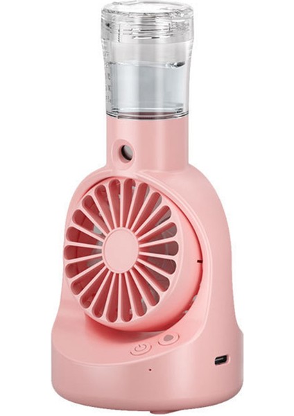 Misting Fan Taşınabilir Fan Açık Hava Soğutma Malzemeleri Oturma Odası Araba Seyahat Pembe Için Misting Şişesi ile (Yurt Dışından)