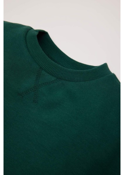 Erkek Bebek Bisiklet Yaka İçi Yumuşak Tüylü Sweatshirt A7433A524WN fiyatları