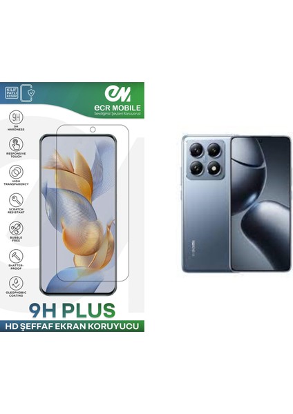Xiaomi 14T Pro Ekran Koruyucu Esnek Nano Cam Tam Uyumlu Şeffaf