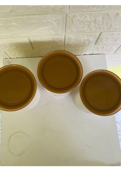 3'lü Vakumlu Kapaklı Porselen 1000 ml Tea/salt/sugar Çay Tuz Şeker Kavanoz Seti fırsatları