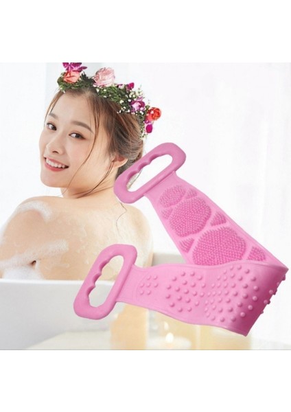 Silikon Sırt Kesesi 60 Cm Sırt Keseleme Fırçası Banyo Duş Lifi